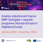 Člani SRIP GoDigital uspešni pri pridobivanju evropskih sredstev